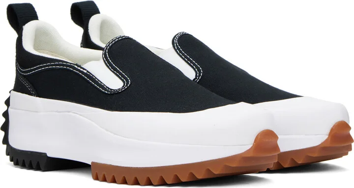 Converse Black & White Run Star Hike Sneakers - Image 4