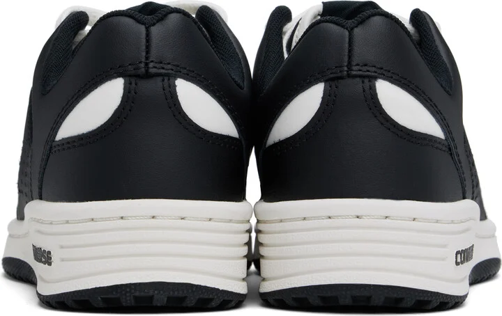 Converse Black & White Weapon Leather Low Top Sneakers - Image 2