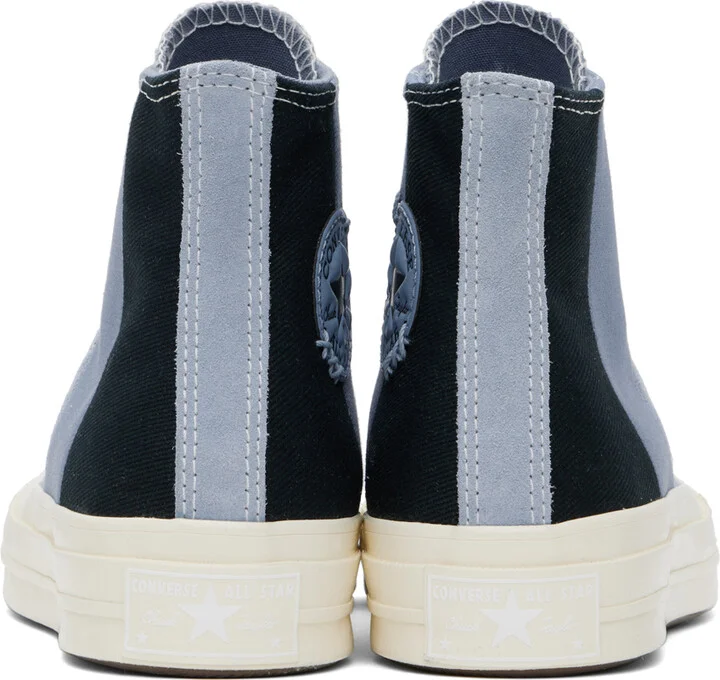 Converse Blue & Black Chuck 70 Patchwork Suede Sneakers - Image 2