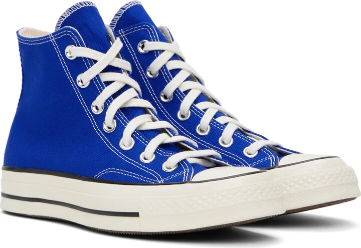 Converse Blue Chuck 70 High Top Sneakers - Image 4