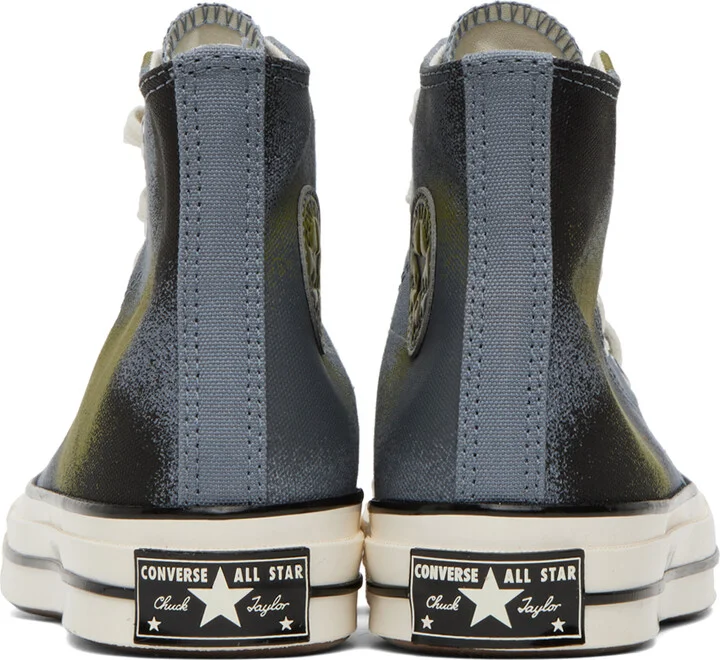 Converse Blue Chuck 70 Spray Paint Sneakers - Image 2