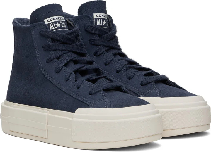 Converse Blue Chuck Taylor All Star Cruise Suede High Top Sneakers - Image 4