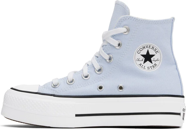 Converse Blue Chuck Taylor All Star Lift Platform High Top Sneakers - Image 3