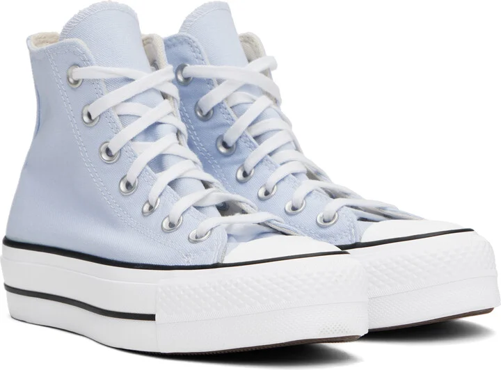 Converse Blue Chuck Taylor All Star Lift Platform High Top Sneakers - Image 4