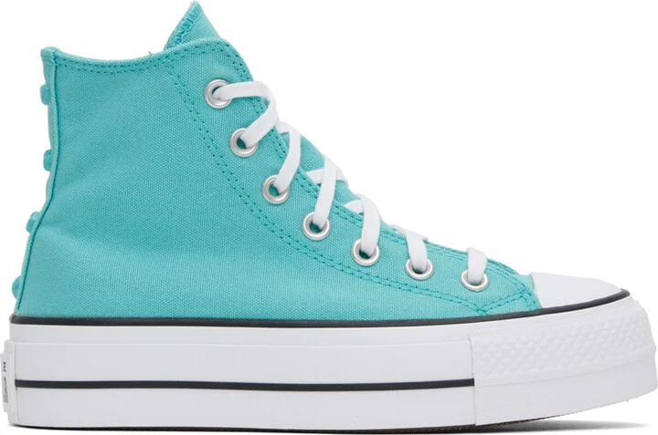 Converse Blue Chuck Taylor All Star Lift Platform Stars Sneakers