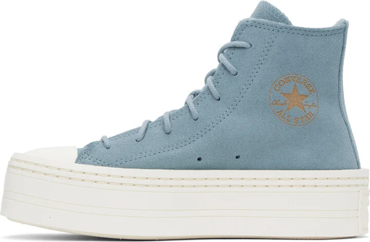 Converse Blue Chuck Taylor All Star Modern Lift Sneakers - Image 3