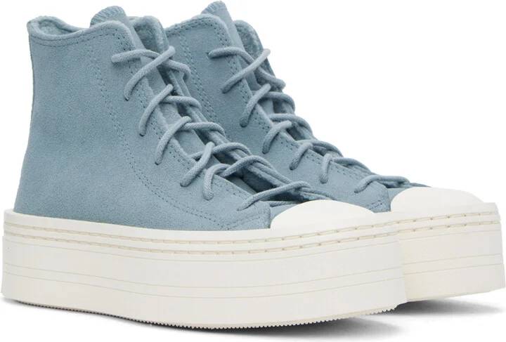 Converse Blue Chuck Taylor All Star Modern Lift Sneakers - Image 4