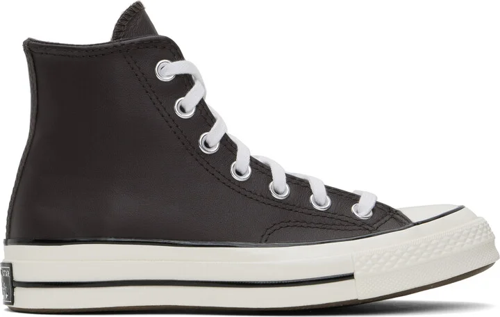 Converse Brown Chuck 70 Heritage Colour Leather High Top Sneakers
