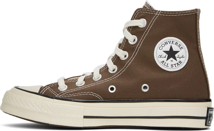 Converse Brown Chuck 70 Hi Sneakers - Image 3