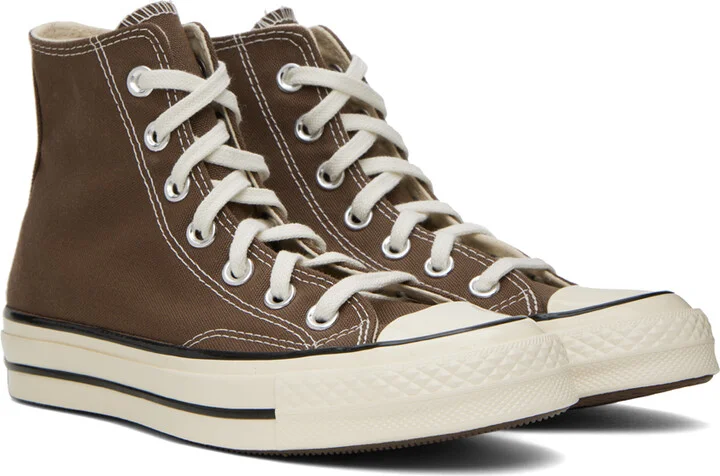Converse Brown Chuck 70 Hi Sneakers - Image 4