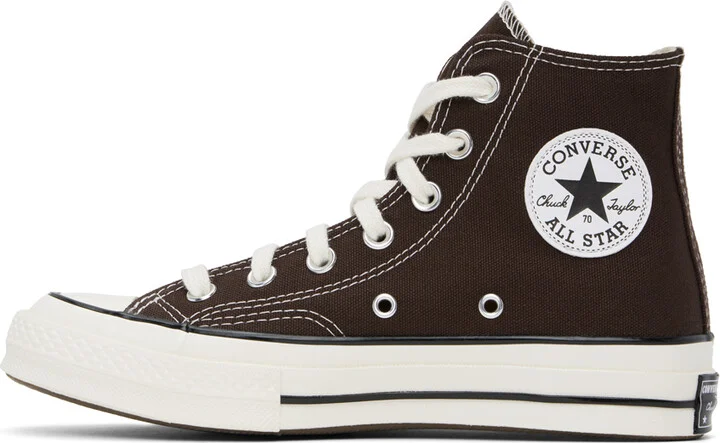 Converse Brown Chuck 70 High Top Sneakers - Image 3
