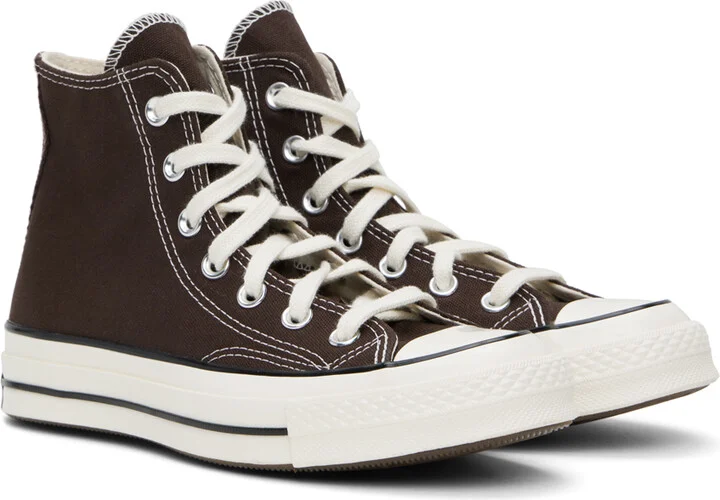 Converse Brown Chuck 70 High Top Sneakers - Image 4