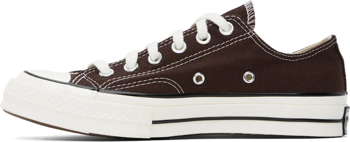 Converse Brown Chuck 70 Low Top Sneakers - Image 3
