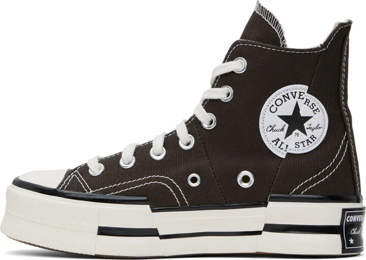 Converse Brown Chuck 70 Plus Sneakers - Image 3