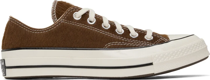 Converse Brown Chuck 70 Premium Leather Sneakers