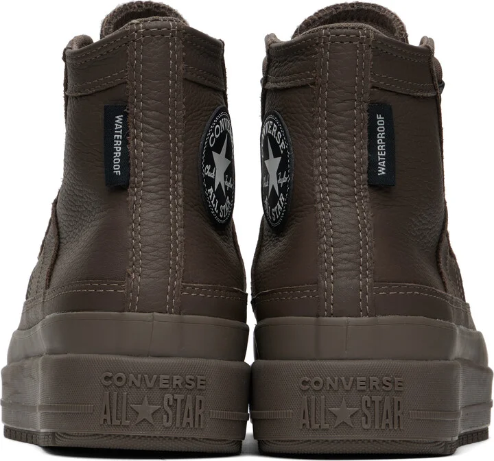 Converse Brown Chuck Taylor All Star Equip Waterproof High Top Sneakers - Image 2