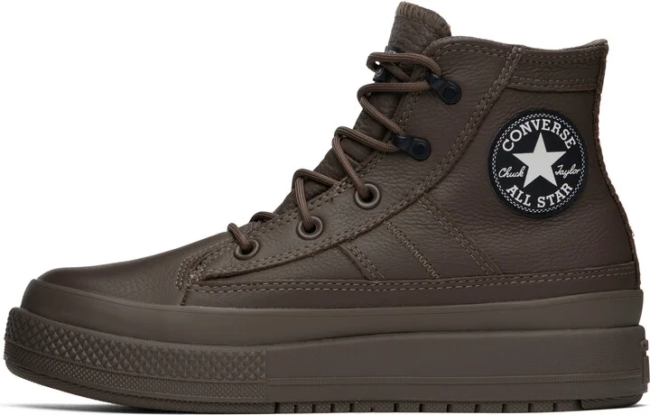 Converse Brown Chuck Taylor All Star Equip Waterproof High Top Sneakers - Image 3