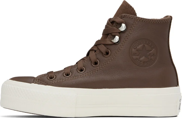 Converse Brown Chuck Taylor All Star Lift Sneakers - Image 3