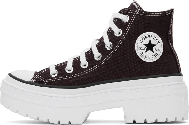 Converse Burgundy Chuck Taylor All Star Lugged Heel Platform Sneakers - Image 3