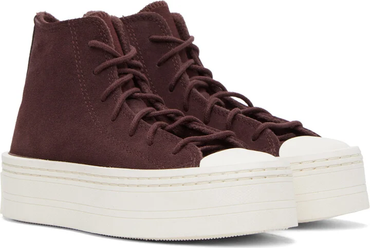 Converse Burgundy Chuck Taylor All Star Modern Lift Sneakers - Image 4