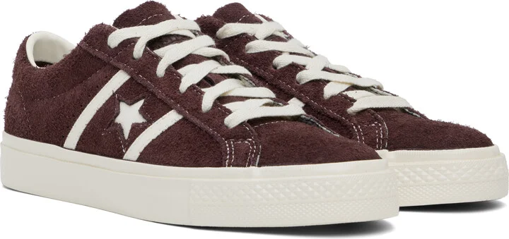 Converse Burgundy CONS One Star Academy Pro Suede Sneakers - Image 4
