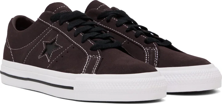 Converse Burgundy CONS One Star Pro Low Top Sneakers - Image 4
