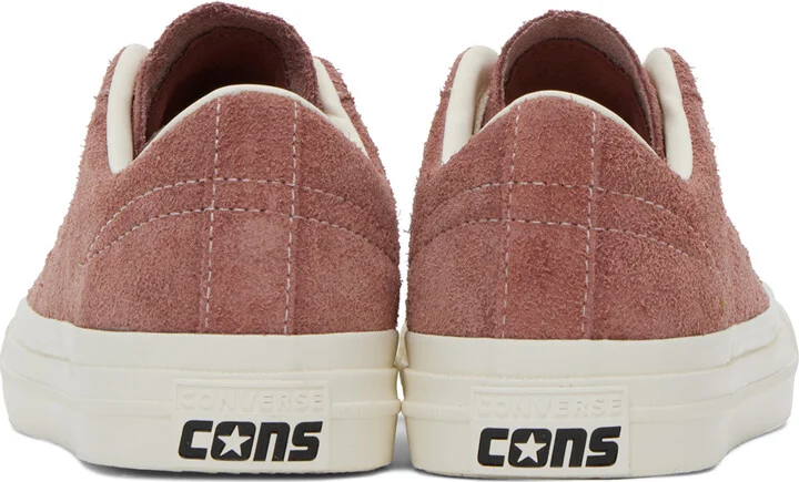 Converse Burgundy One Star Pro Sneakers - Image 2