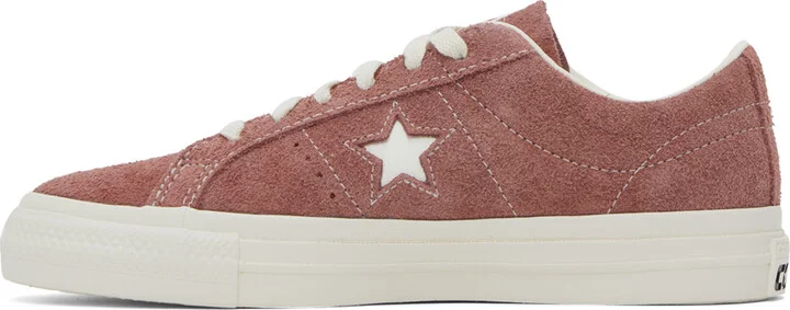Converse Burgundy One Star Pro Sneakers - Image 3