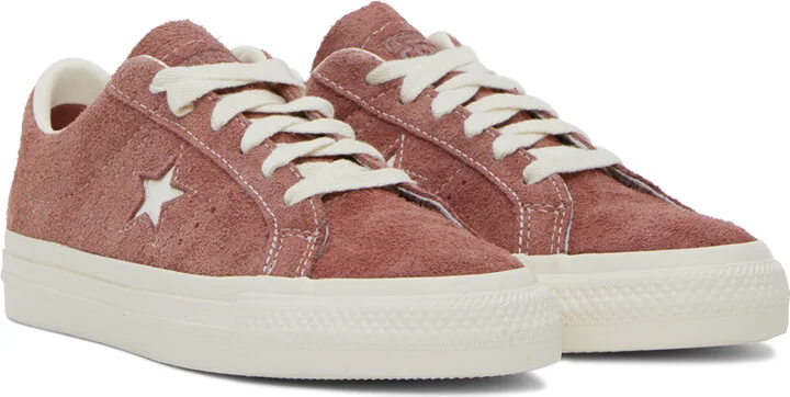 Converse Burgundy One Star Pro Sneakers - Image 4