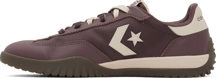 Converse Burgundy Run Star Nylon & Leather Sneakers - Image 3