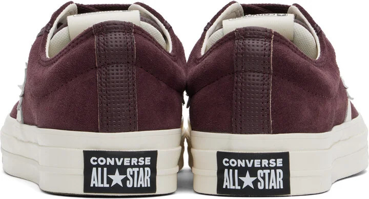 Converse Burgundy Star Player 76 Low Top Sneakers - Image 2