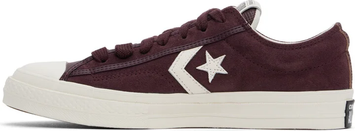 Converse Burgundy Star Player 76 Low Top Sneakers - Image 3