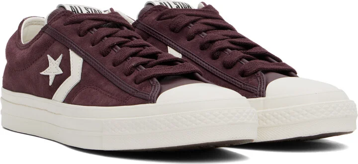 Converse Burgundy Star Player 76 Low Top Sneakers - Image 4