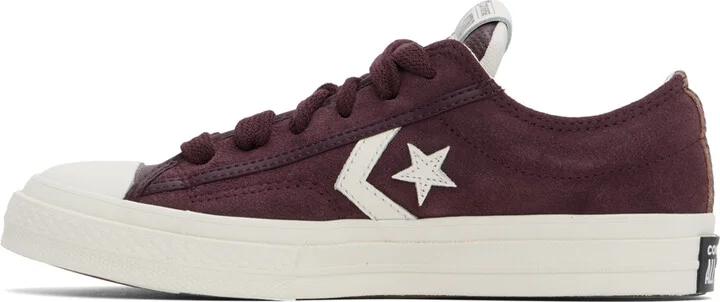 Converse Burgundy Star Player 76 Low Top Sneakers - Image 3
