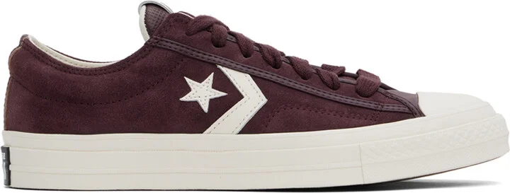 Converse Burgundy Star Player 76 Low Top Sneakers