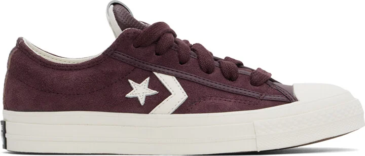 Converse Burgundy Star Player 76 Low Top Sneakers