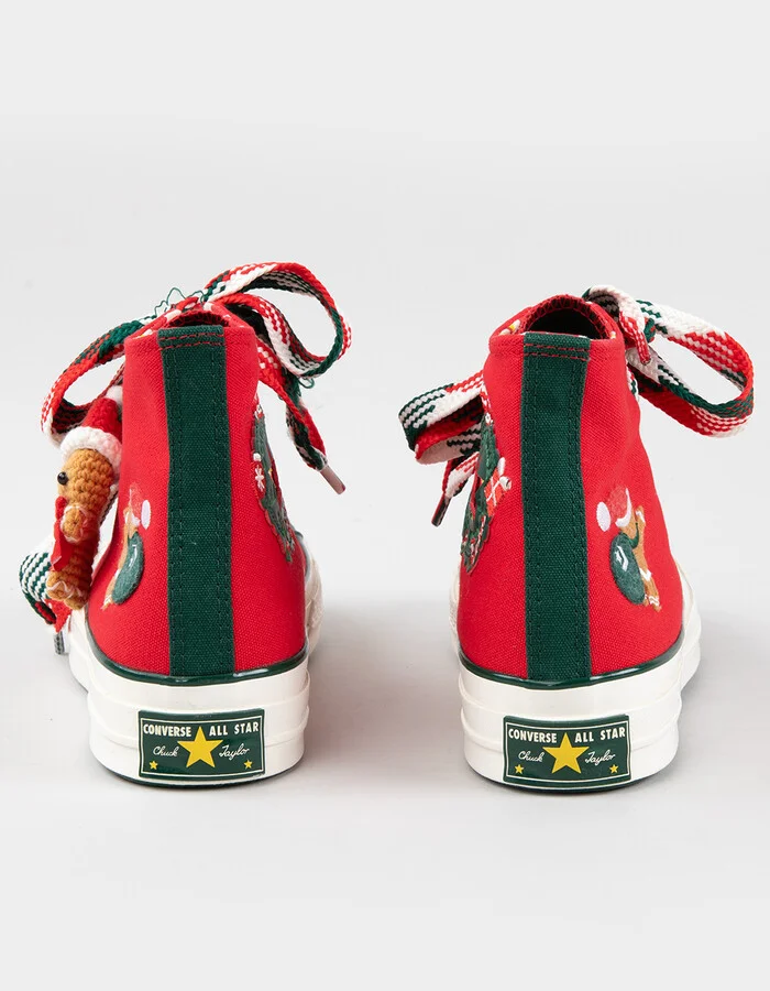 CONVERSE Chuck 70 Christmas High Top Womens Shoes - Image 5