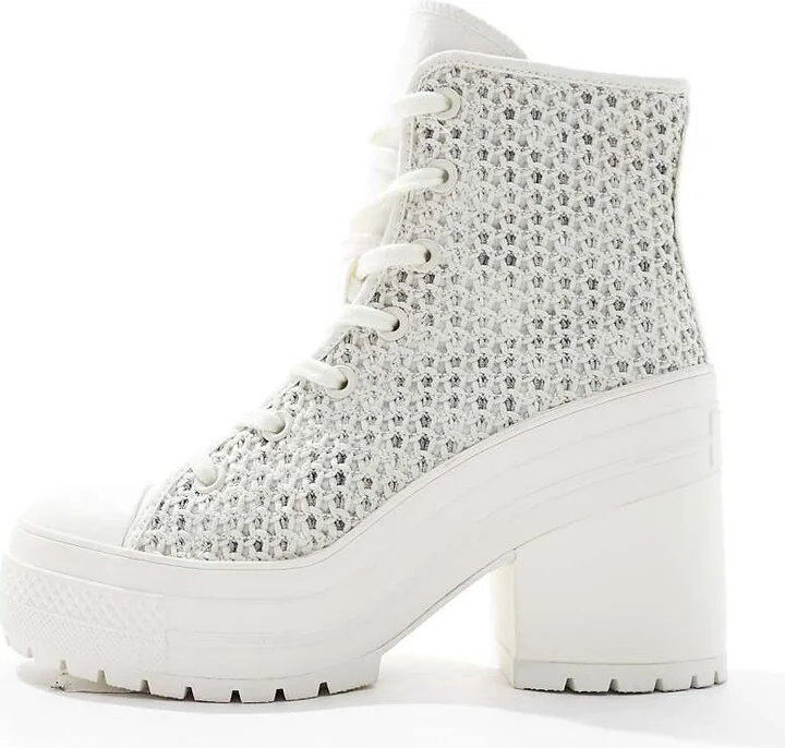 Converse Chuck 70 De Luxe Heeled sneakers in white - Image 2