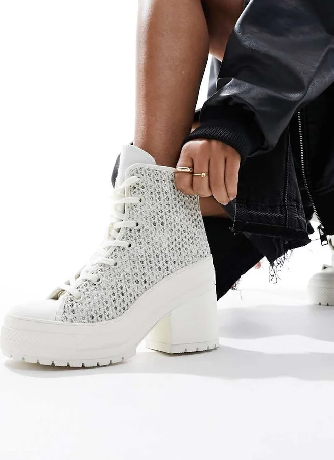 Converse Chuck 70 De Luxe Heeled sneakers in white