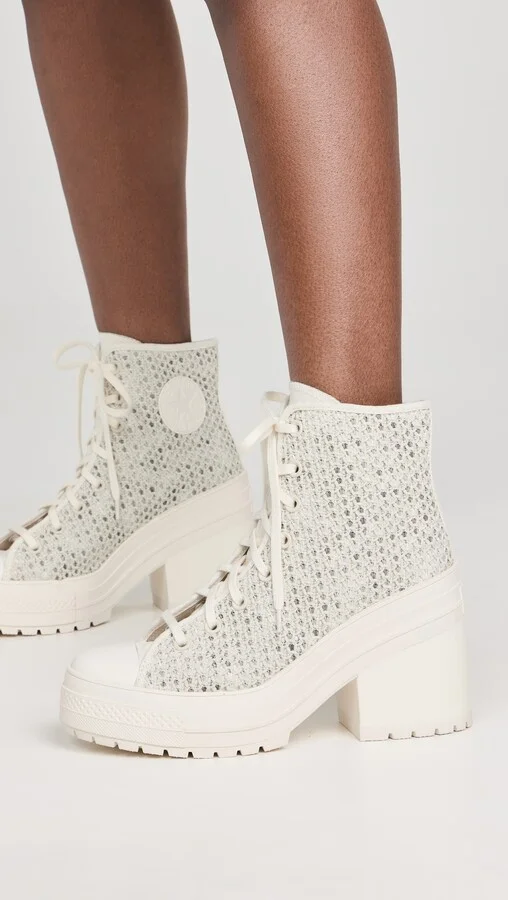 Converse Chuck 70 Deluxe Platform Knit Heels - Image 4