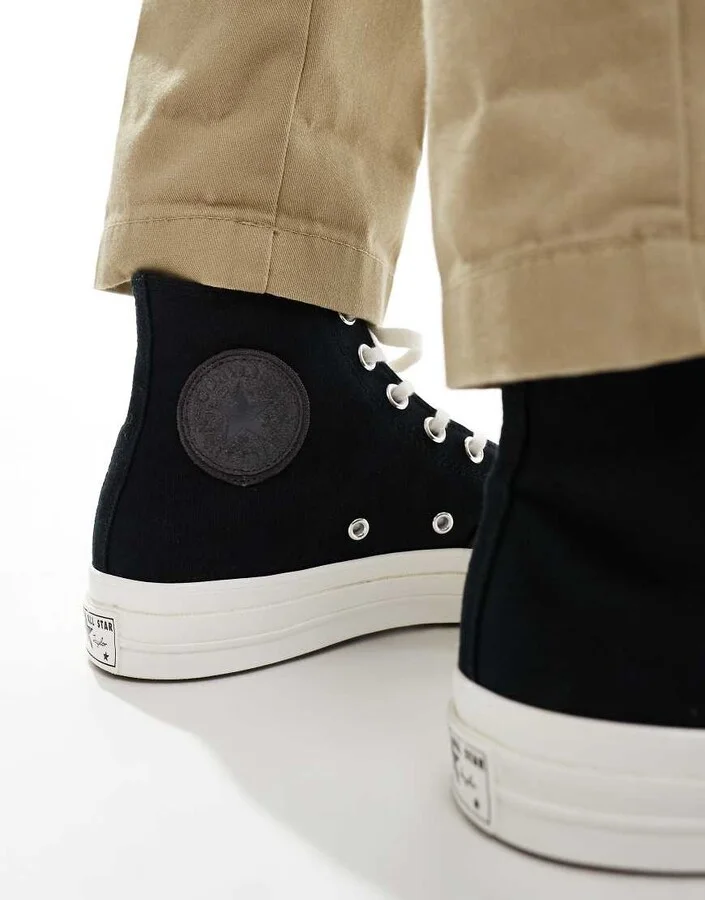 Converse Chuck 70 Luxe sneakers in black - Image 4