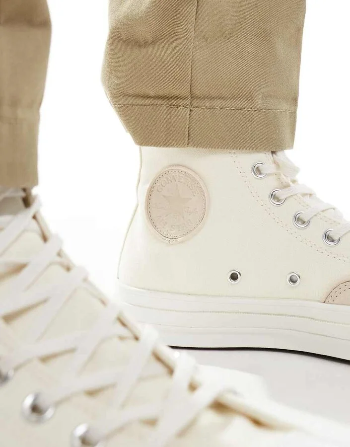 Converse Chuck 70 Luxe sneakers in off - Image 3