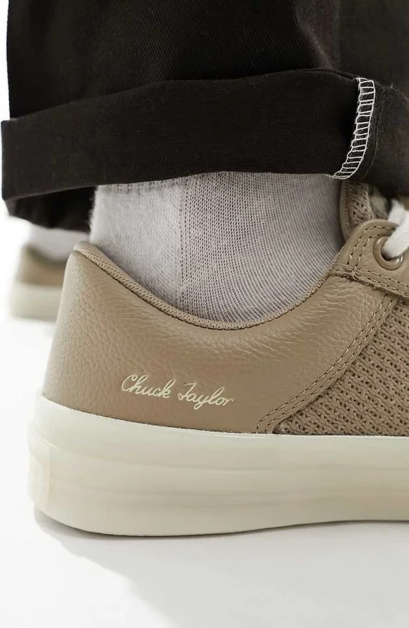 Converse Chuck 70 Marquis mixed materials sneakers in tan - Image 3