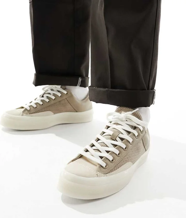 Converse Chuck 70 Marquis mixed materials sneakers in tan - Image 4