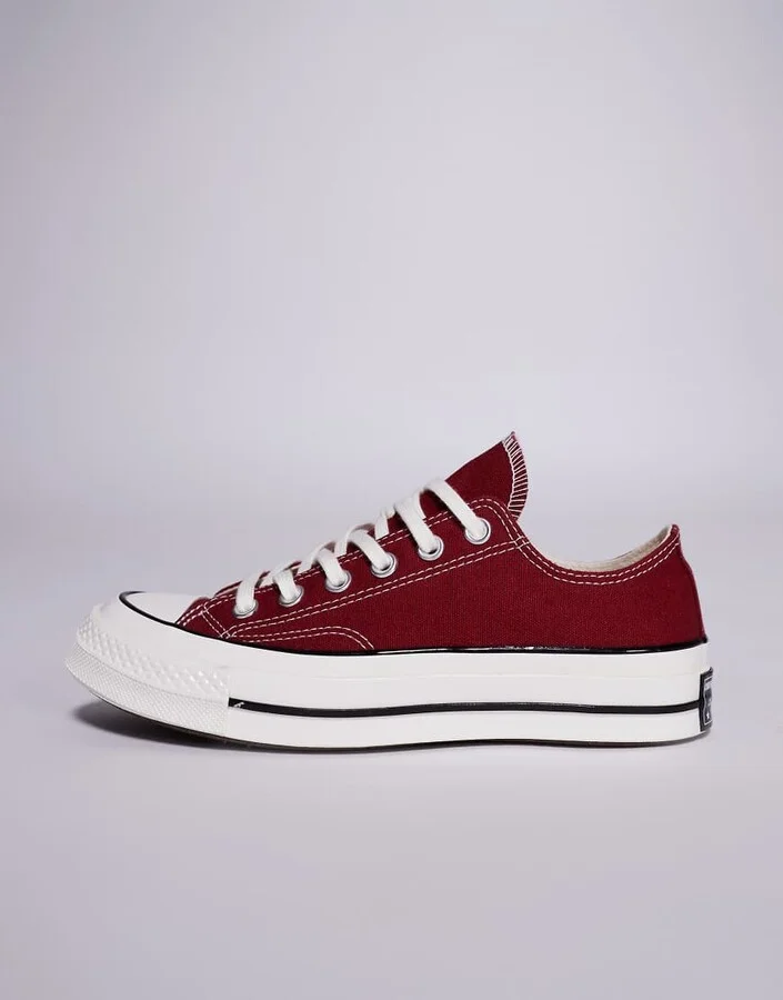 Converse Chuck 70 OX sneakers in burgundy - Image 2