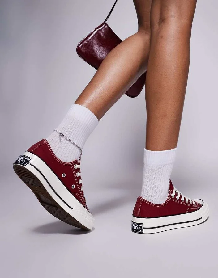 Converse Chuck 70 OX sneakers in burgundy - Image 3