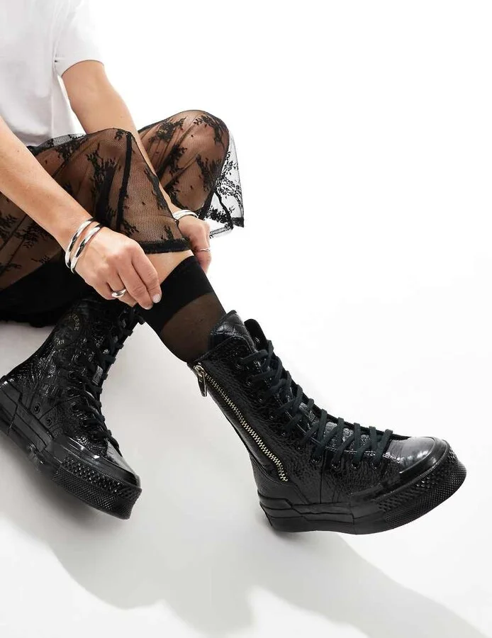Converse Chuck 70 Plus XHI Leather sneakers in black