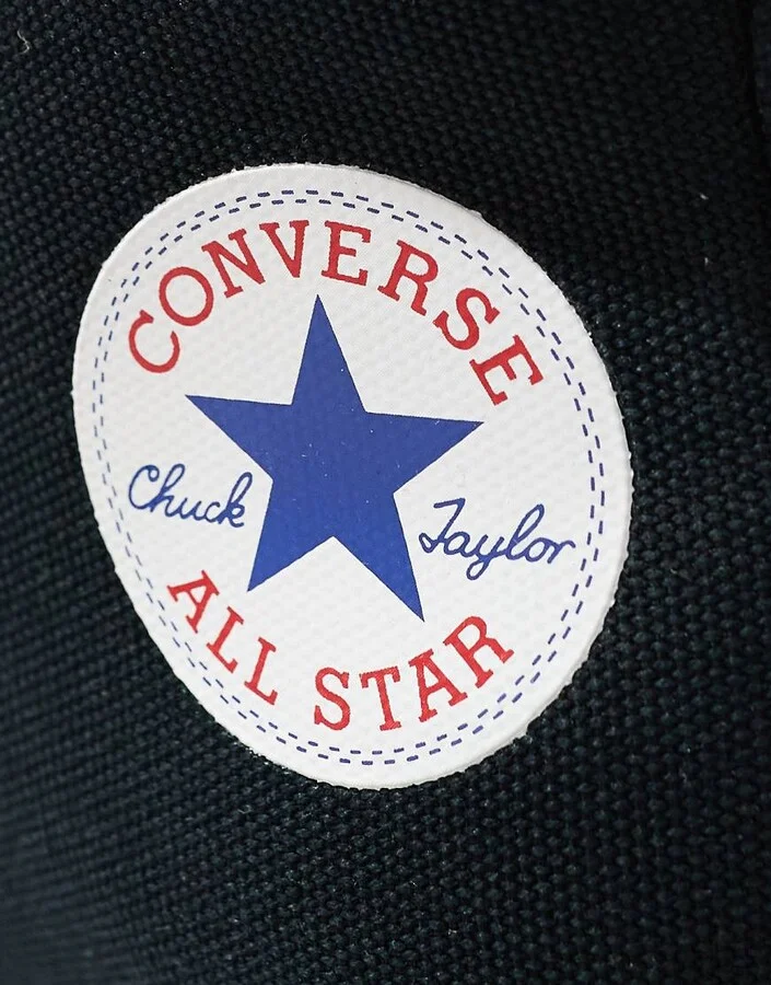 Converse Chuck Taylor All Star Classic Wedge Platform sneaker in black - Image 4