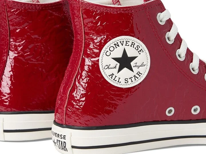 Converse Chuck Taylor All Star Crinkled Leather High Top Sneaker Women's Classic Shoes Days Ahead/Egret/Black : 5 B - Medium, Canvas/Rubber - Image 7