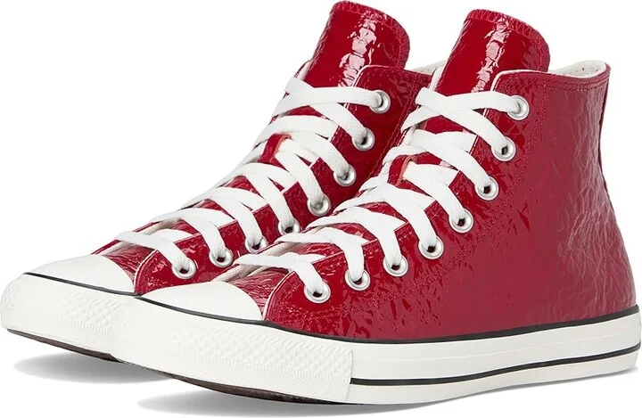 Converse Chuck Taylor All Star Crinkled Leather High Top Sneaker Women's Classic Shoes Days Ahead/Egret/Black : 5 B - Medium, Canvas/Rubber